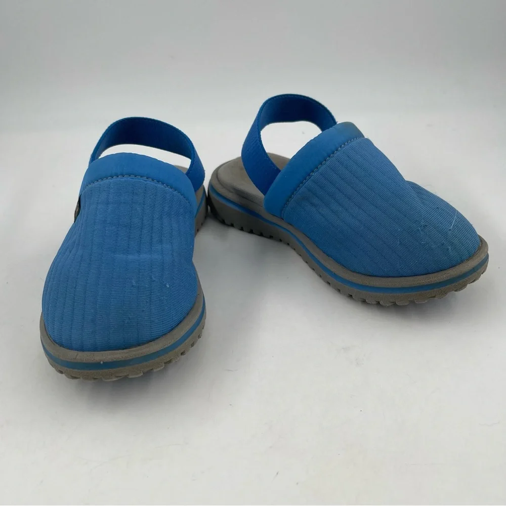 LL Bean Unisex Kids Blue Mule Slippers Sandals - Size 10/11